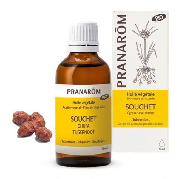 Pranarôm Huile Végétale de Souchet Bio - Peau Sèche, Eczéma et Déshydratation - 50ml