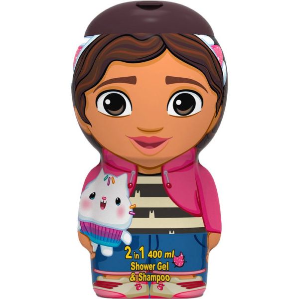 Ageti Gabby's Dollhouse Gel Douche Shampooing - 400 ml - Douche Ludique pour Enfants