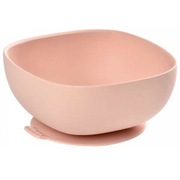 Béaba Bol Silicone Avec Ventouse 4 Mois Couleur Rose