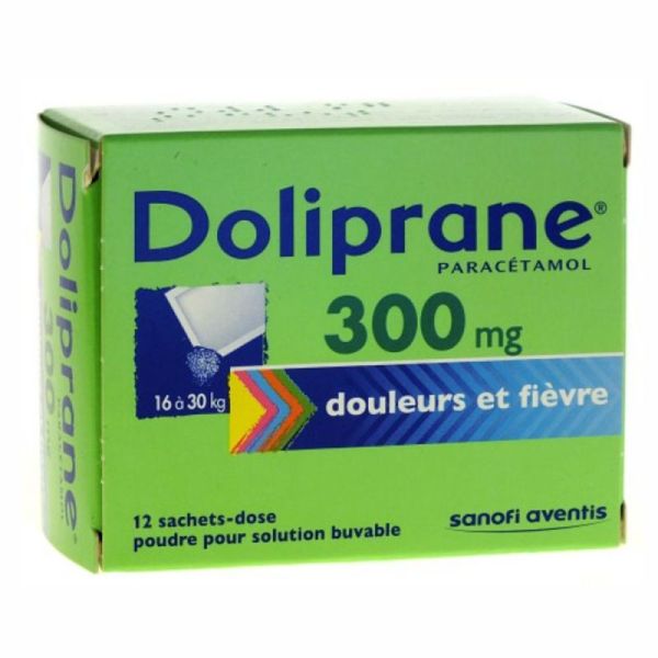 Doliprane 300mg poudre 12 sachets