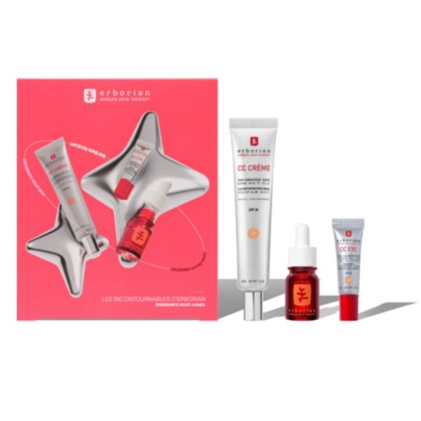 Erborian Coffret Les Incontournables Doré - Routine teint et soin pour unifier et illuminer
