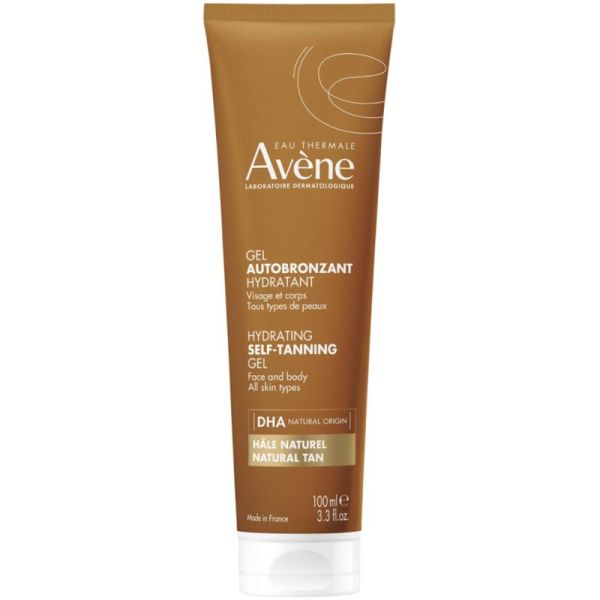 Avène Gel Autobronzant Hydratant 100 ml – Visage et corps peaux sensibles