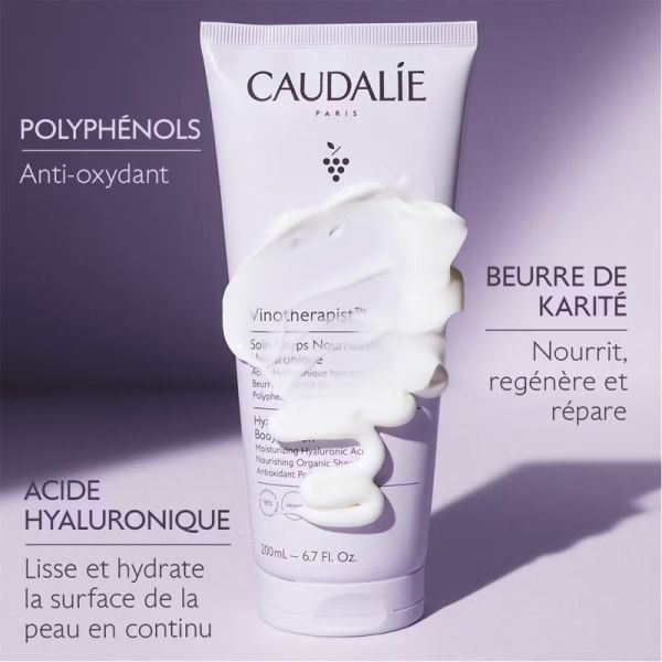 Caudalie Vinotherapist Soin Corps Nourrissant Hyaluronique 200ml – Hydratation et éclat