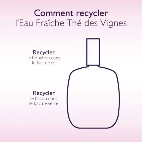 Caudalie Thé des Vignes Eau Fraîche 50ml - Fragrance sensuelle aux notes de musc blanc et néroli
