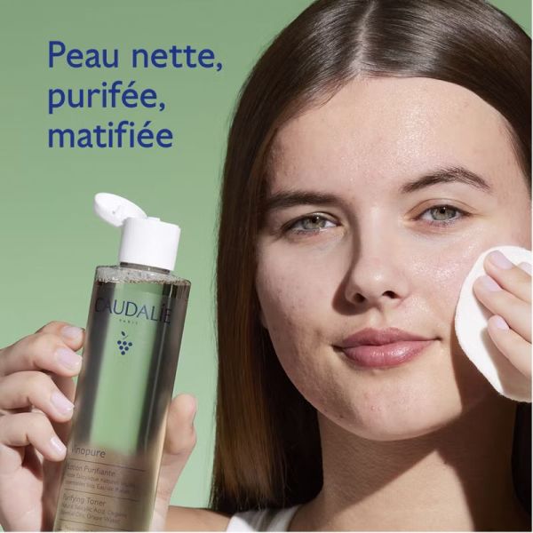 Caudalie Vinopure Lotion Purifiante à l'Acide Salicylique 200ml – Pureté et fraîcheur