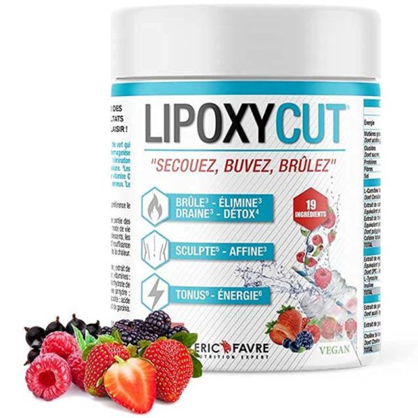 Eric Favre Lipoxycut Fat & Sugar Fruits Rouges 120g – Brûleur et drainage