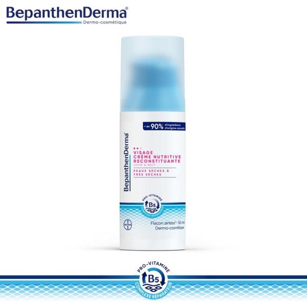Bayer BepanthenDerma Crème Nutritive Reconstituante Visage - 50ml