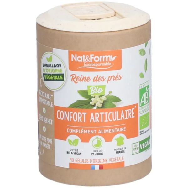 Nat&Form Reine des Prés Bio - 90 gélules - Souplesse articulaire et action drainante