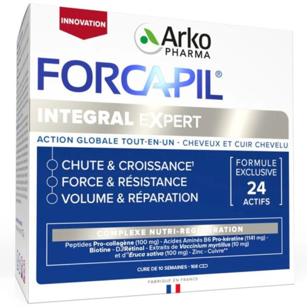 Arkopharma Forcapil Intégral Expert 168 Gélules – Chute, volume et force