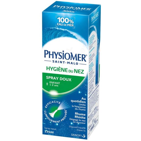 Physiomer Spray Doux 135ml – Lavage nasal doux quotidien