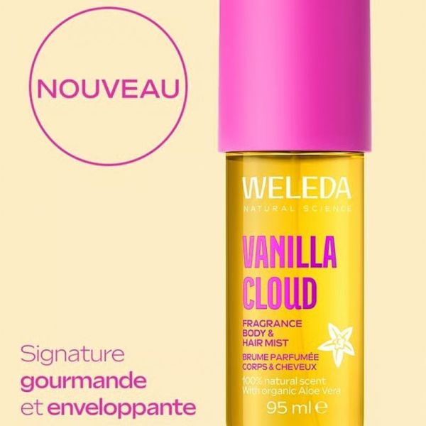 Weleda Brume Parfumée Corps & Cheveux Vanilla Cloud 95ml – Signature douce et gourmande