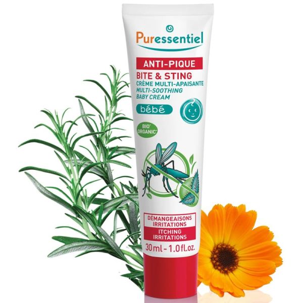 Puressentiel Anti-Pique Crème Multi-Apaisante Bébé 30 ml – Soin calmant irritations et piqûres
