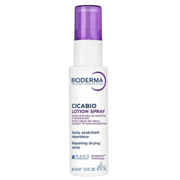 Bioderma Cicabio Lotion Spray Asséchant 40 ml – Spray réparateur et apaisant anti-irritations superficielles