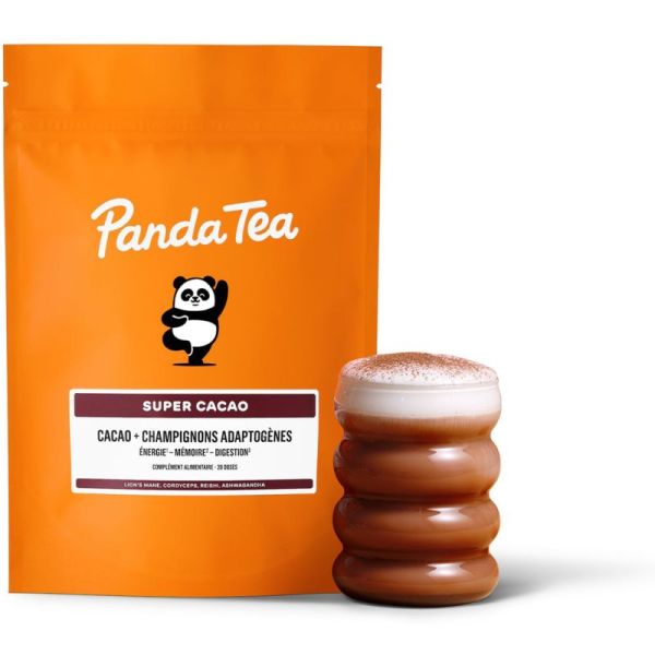 Panda Tea Super Cacao 21 Doses – Cacao & Champignons Adaptogènes