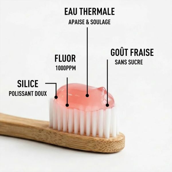 Respectueuse Dentifrice Naturel Enfants Goût Fraise Recharge 150ml – Protection et dents de lait