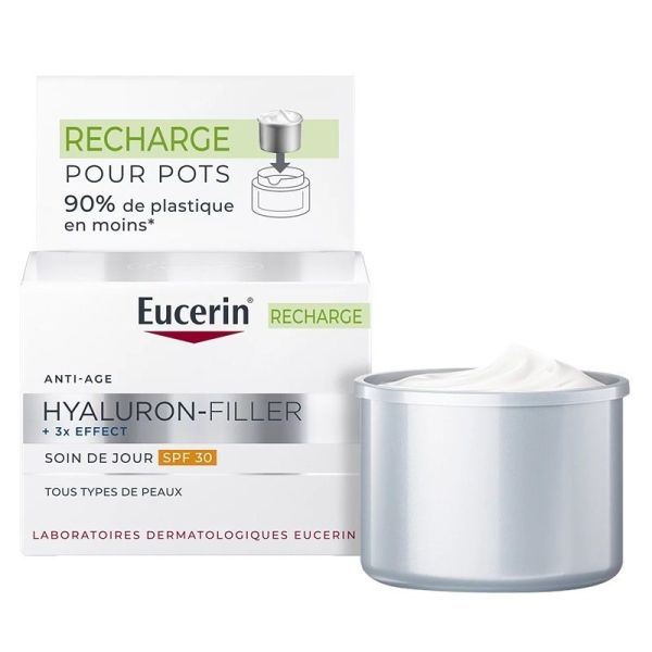 Eucerin Hyaluron-Filler + 3x Effect Soin de Jour SPF30 Signes de l'Âge - Recharge 50ml