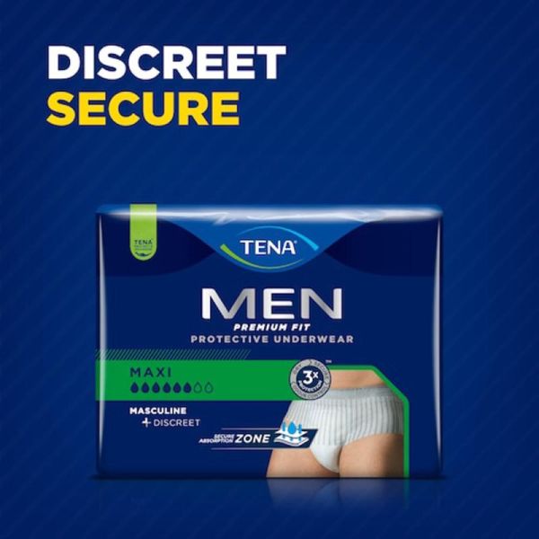 TENA MEN Premium Fit Level 4 - Taille L/XL - 10 Protections pour Homme - Slip Absorbant Jetable