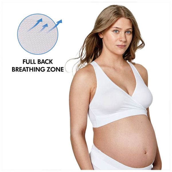 Medela Brassière de Nuit Grossesse et Allaitement Keep Cool Blanc - Confort et Maintien
