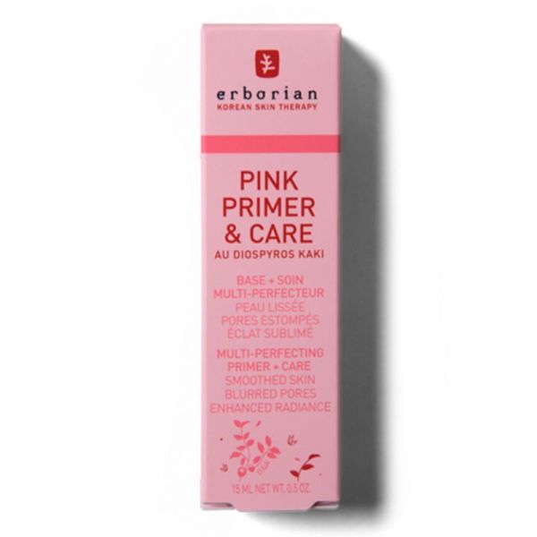Erborian Pink Primer & Care au Diospyros Kaki 15ml – Base de teint multi-perfectrice format voyage