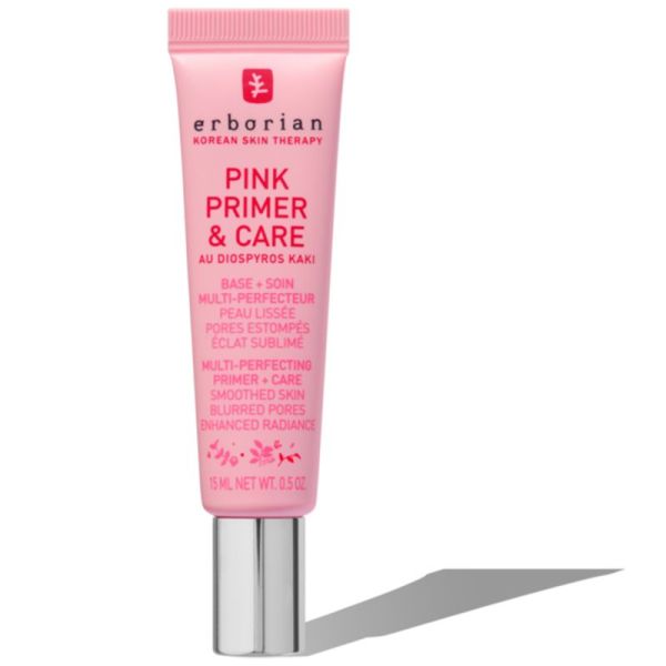 Erborian Pink Primer & Care au Diospyros Kaki 15ml – Base de teint multi-perfectrice format voyage
