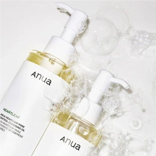 Anua Heartleaf Pore Control Cleansing Oil 200ml - Huile démaquillante purifiante et anti-imperfections