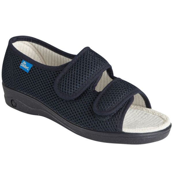 Dr Comfort CHUT New Diane Marine - Chaussures Confort Femme Pieds Diabétiques