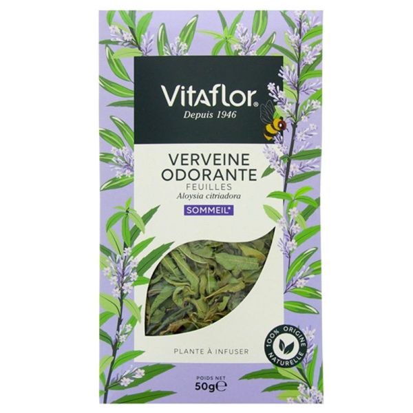 Vitaflor Feuilles de Verveine Odorante - Améliore le Sommeil - 50 g