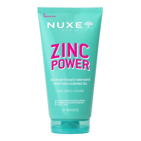 Nuxe Zinc Power Gelée Nettoyante Purifiante 150 ml - Nettoyage purifiant anti-imperfections