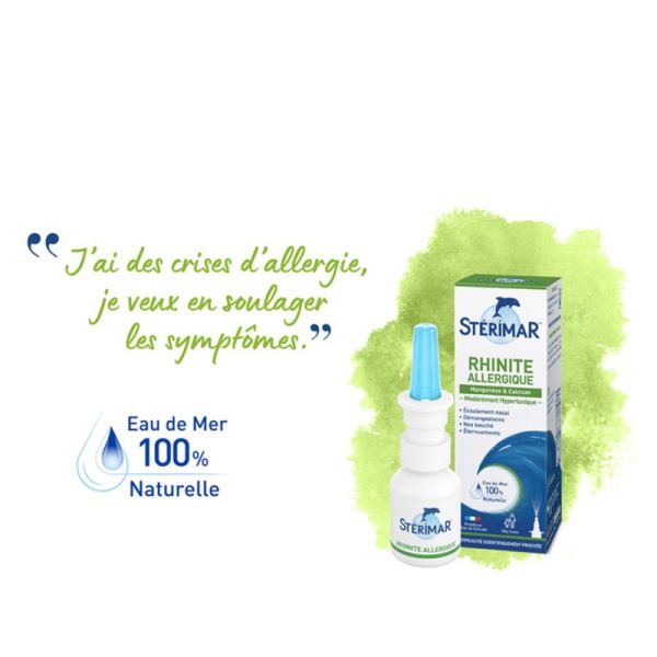 Stérimar Rhinite Allergique Spray Valve 20ml – Décongestion et soulagement