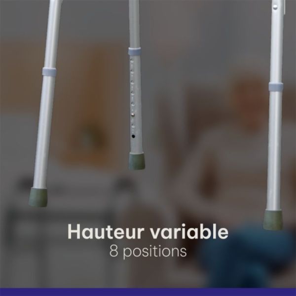 Euromedis Déambulateur Pliant et Articulé Adulte - Aide à la mobilité et maintien de l'autonomie