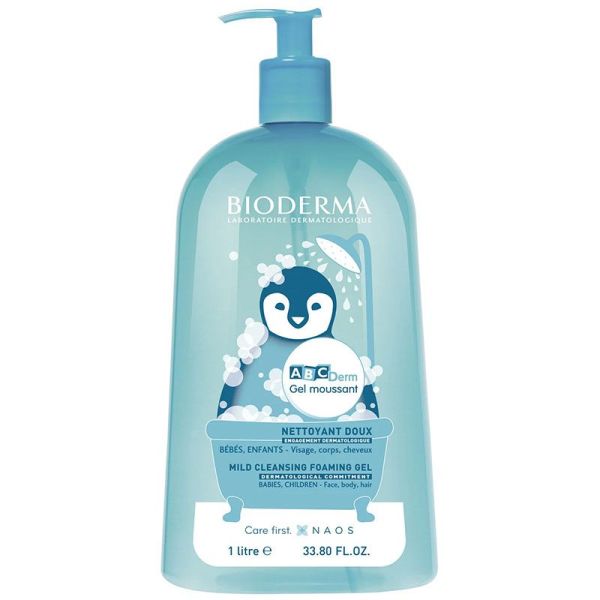 Bioderma ABCDerm Moussant Gel Nettoyant Doux 1 litre