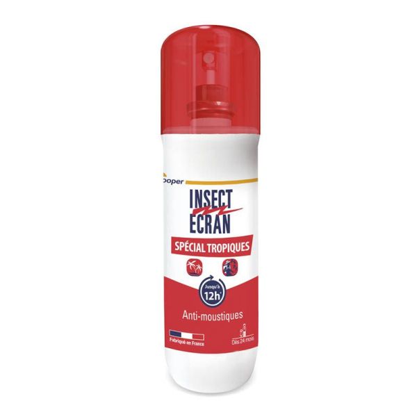 Insect Ecran Anti-Moustiques Spray Spécial Tropiques - 75ml - Protection renforcée en zone tropicale