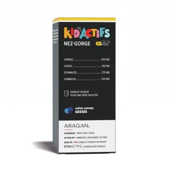 Aragan Synactifs KIDActifs Nez Gorge Sirop - 125ml