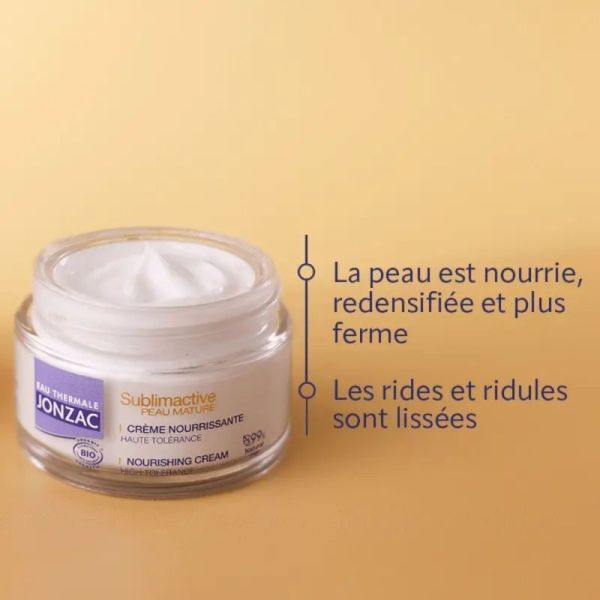 Jonzac Crème Riche Anti-Âge Densité Nutrition Bio 50 ml - Densité, nutrition et fermeté