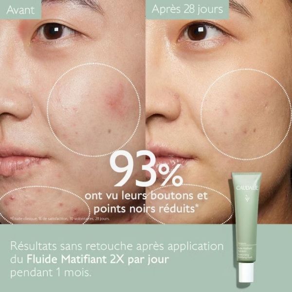 Caudalie Vinopure Fluide Matifiant Hydratant 60 ml
