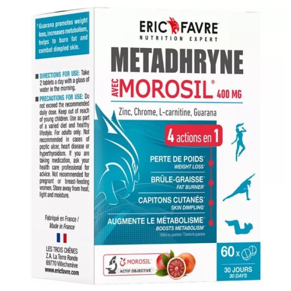 Eric Favre Métadhryne Morosil 400mg Brûleur de Graisses - 60 Comprimés
