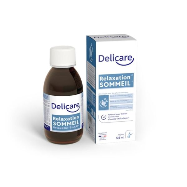 Delicare Relaxation Sommeil 125 ml - Aide à trouver un meilleur sommeil et diminue la nervosité