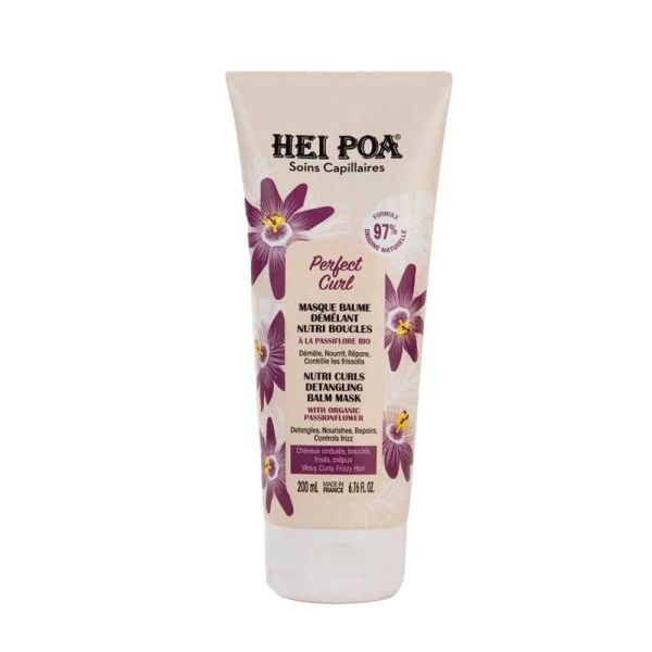 Hei Poa Perfect Curl Masque Baume Démêlant Nutri Boucles - 200ml