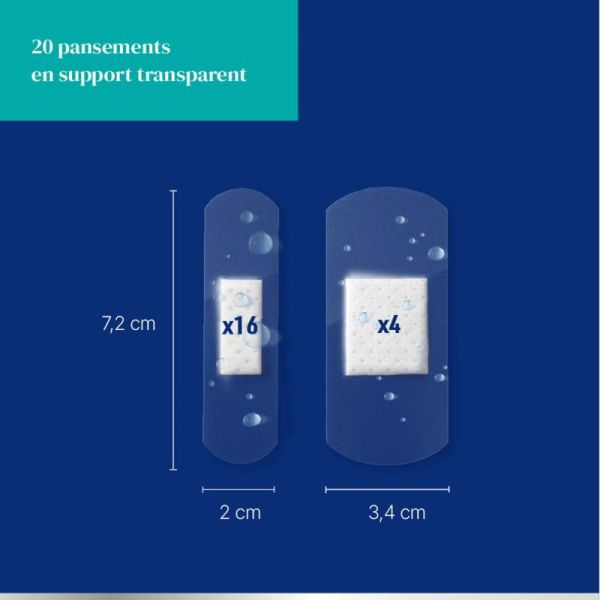URGO 20x Pansements Waterproof Étanches – protection des plaies même sous l'eau