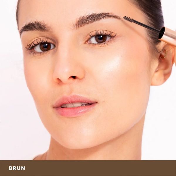 Charlotte Bio Gel Mascara à Sourcils Teinté Brun – Structure, densifie et fixe sans effet carton