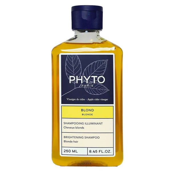 Phyto Blond Shampoing Illuminant - Ravive la Teinte Naturelle des Cheveux Blonds - 175ml