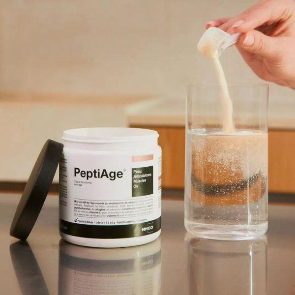NHCO PeptiAge Poudre à Diluer 231g - Complément alimentaire, anti-âge global peau, muscles et os