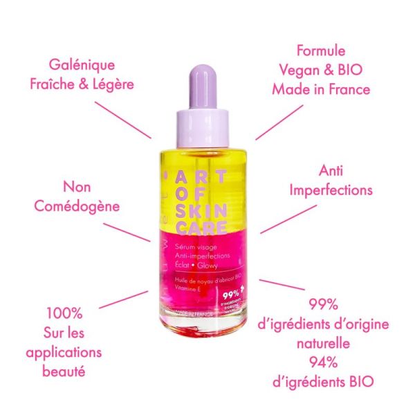 Inuwet Art of Skin Care Sérum Anti-Imperfections Éclat 30 ml – Unifiant et purifiant