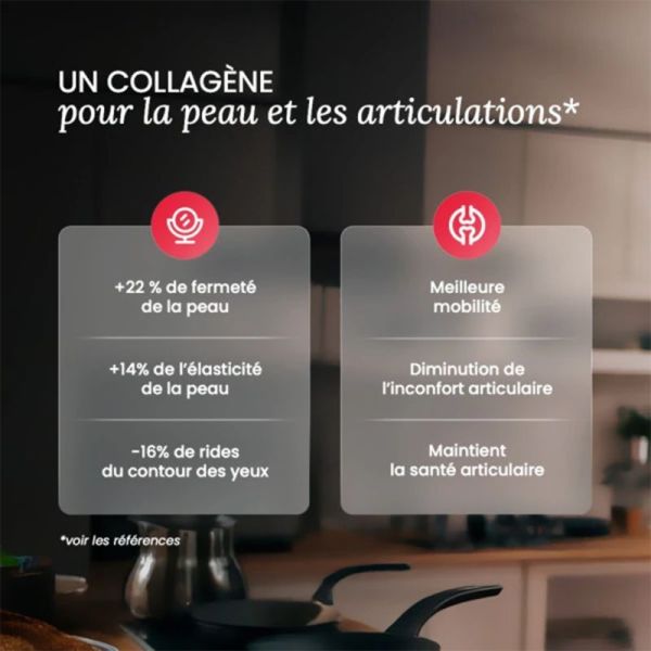 Nutri&Co Le Collagène Marin Type I II III et Vitamine C Fruits Rouges 180g – Jeunesse et articulations