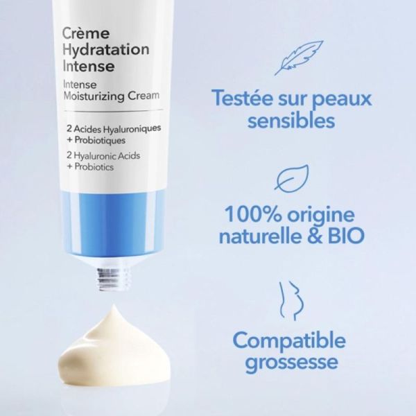 Krème Crème Hydratation Intense à l'Acide Hyaluronique Bio - 50ml