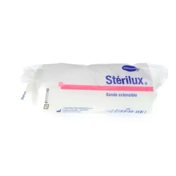 Sterilux Bande Extensible - Bande de Gaze non Adhésive - Très Élastique - 15 cm x 4 m