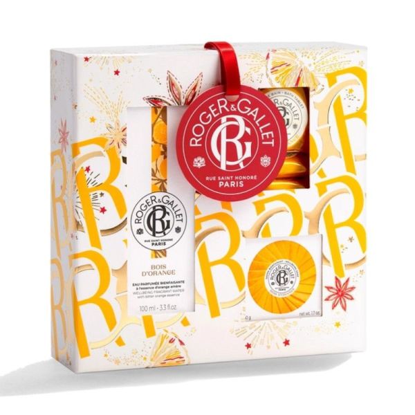 Roger&Gallet Coffret Noël Eau Parfumée Bienfaisante Bois d'Orange