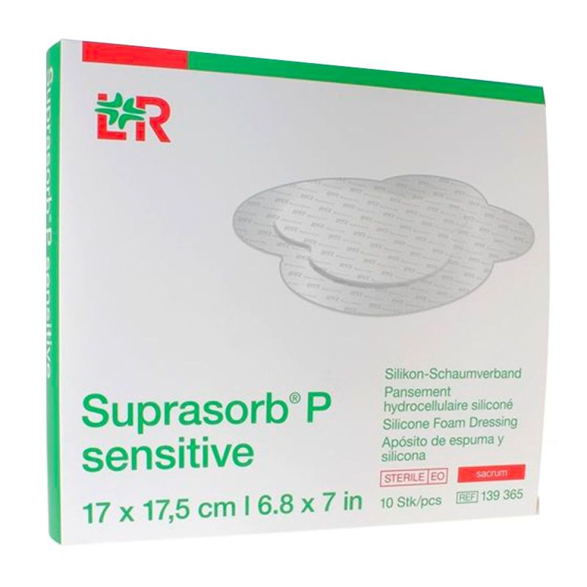 Lohman & Rauscher Suprasorb P Sensitive Border Sacrum - 10 pansements ...
