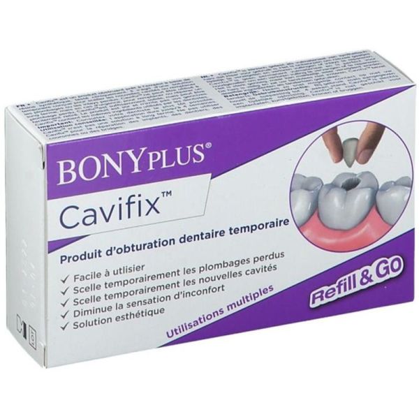 BonyPlus Cavifix Kit D'Urgence Obturation Dentaire Temporaire – Solution esthétique