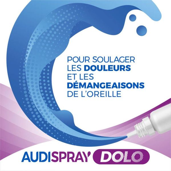 Audispray Dolo - 15 ml - Traitement contre les douleurs auriculaires, soulagement immédiat